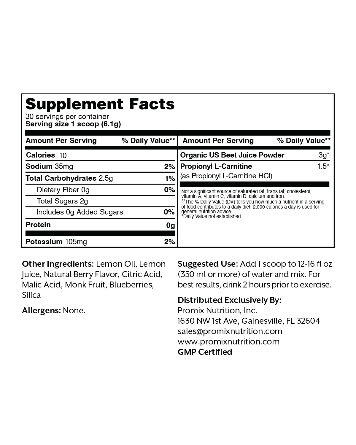 Promix Nutrition Blood Flow Berry Beets - Image 8
