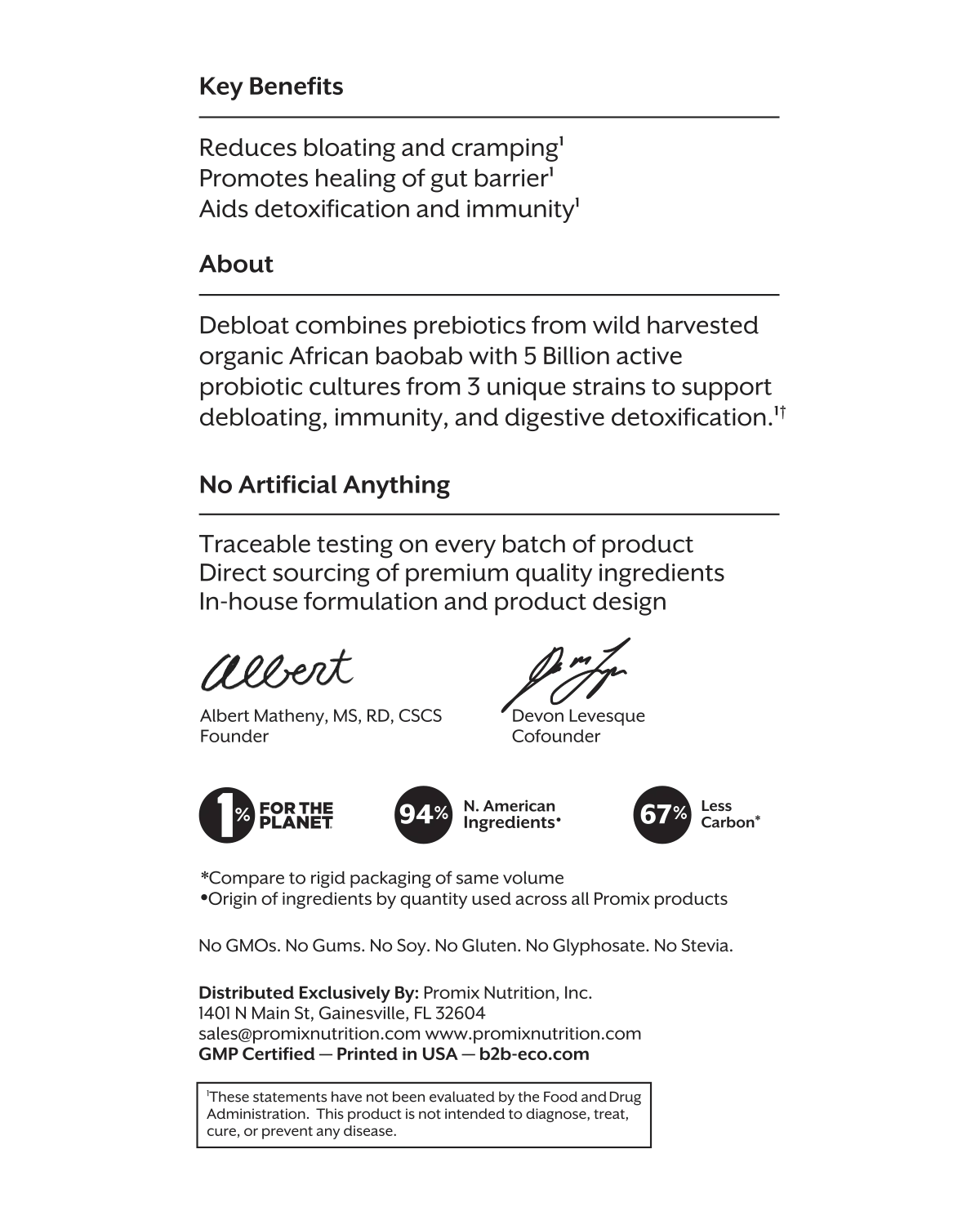 Promix Nutrition Debloat: Prebiotic + Probiotic Florida Orange - Image 9