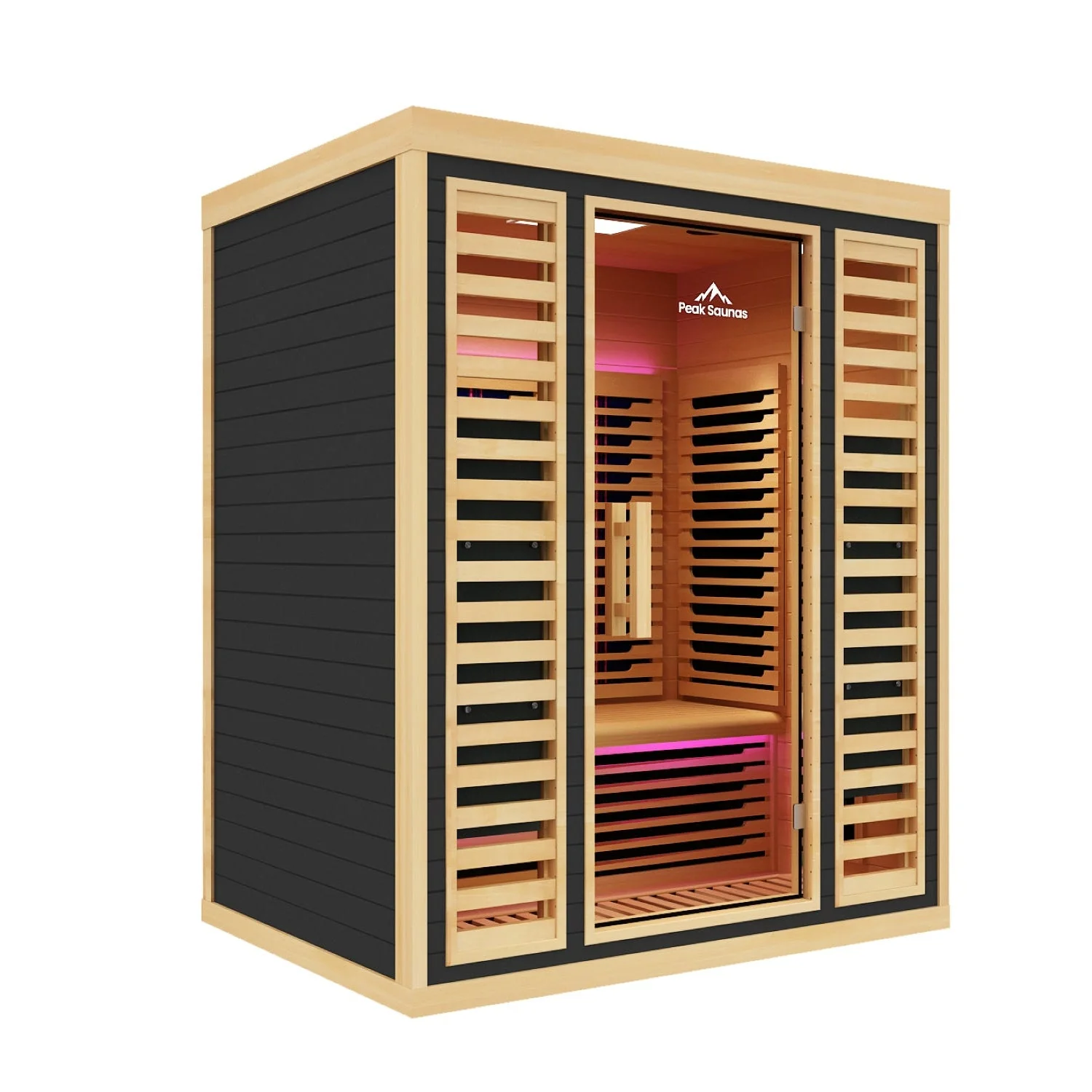 Denali 3-Person Full Spectrum Infrared Sauna with Full-Body Medical-Grade Red Light Therapy & Smart WiFi App Control - Image 21