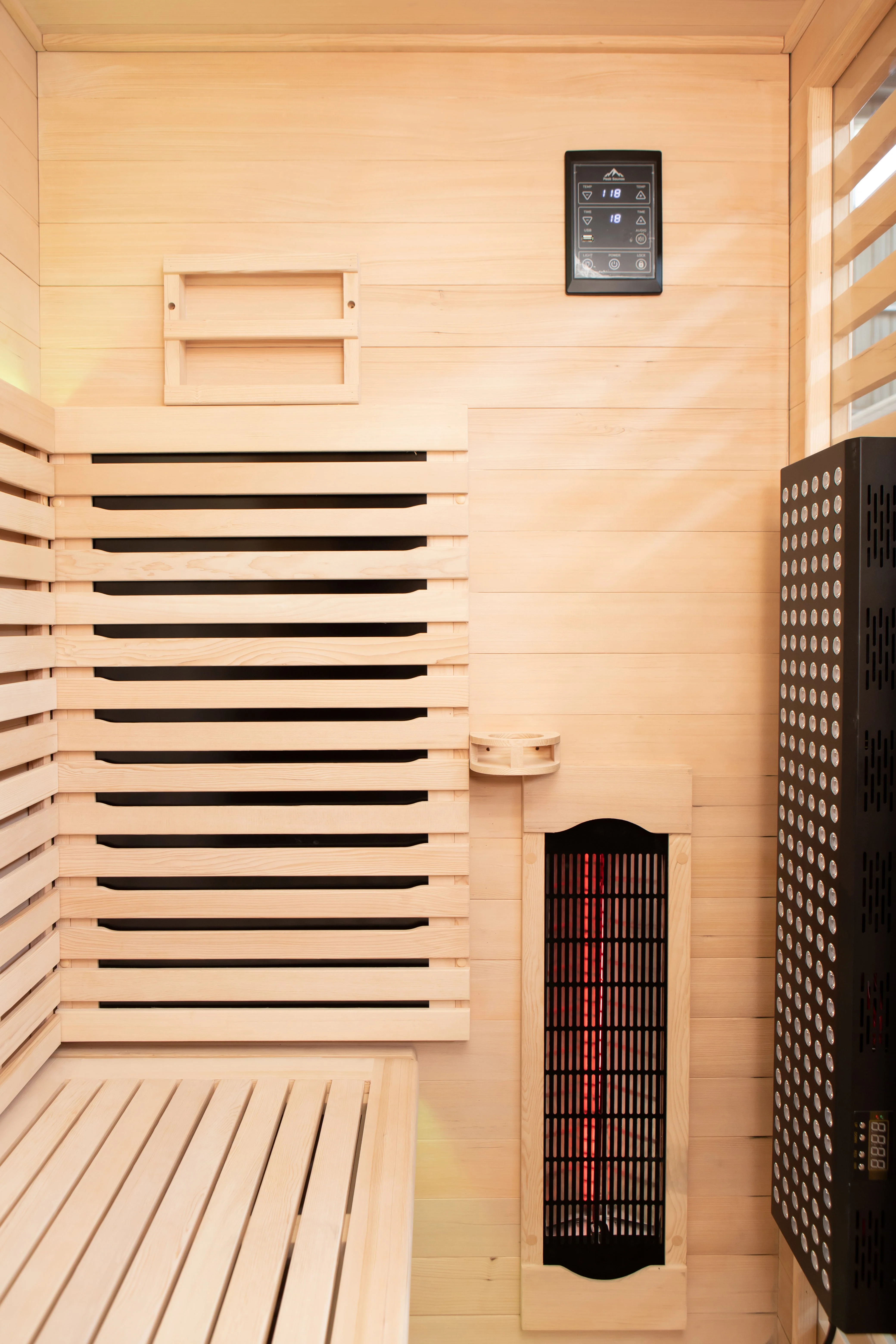 Denali 3-Person Full Spectrum Infrared Sauna with Full-Body Medical-Grade Red Light Therapy & Smart WiFi App Control - Image 26