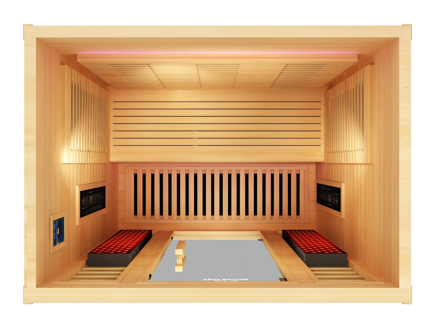 Denali 3-Person Full Spectrum Infrared Sauna with Full-Body Medical-Grade Red Light Therapy & Smart WiFi App Control - Image 3