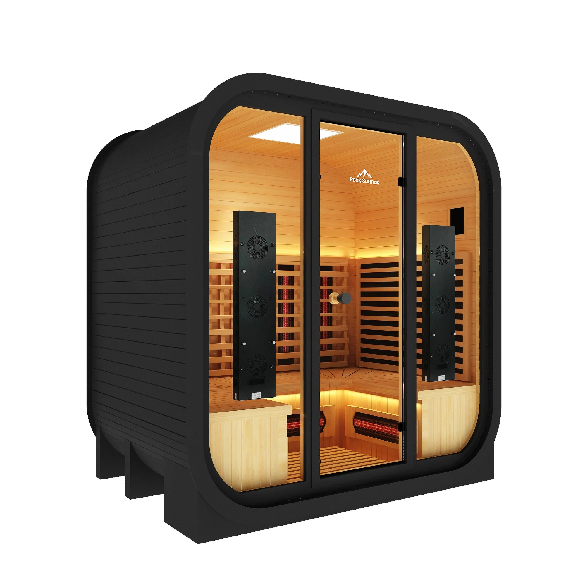 El Capitan 4-Person Outdoor Full Spectrum Infrared Sauna with Full-Body Medical-Grade Red Light Therapy and Smart WiFi App Control - Image 18