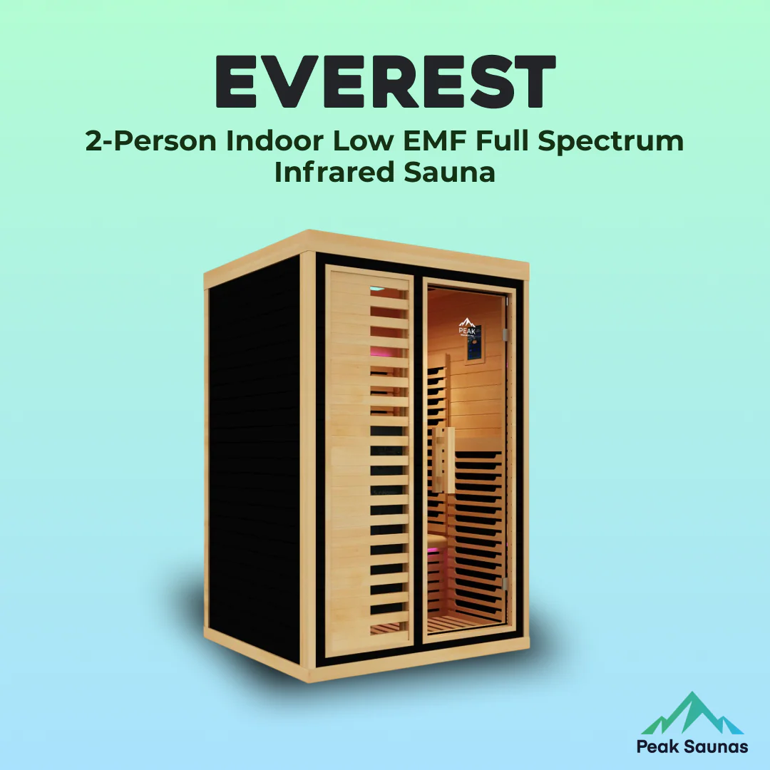 Everest 2-Person Full Spectrum Infrared Sauna with Full-Body Medical-Grade Red Light Therapy & Smart WiFi App Control - Image 2