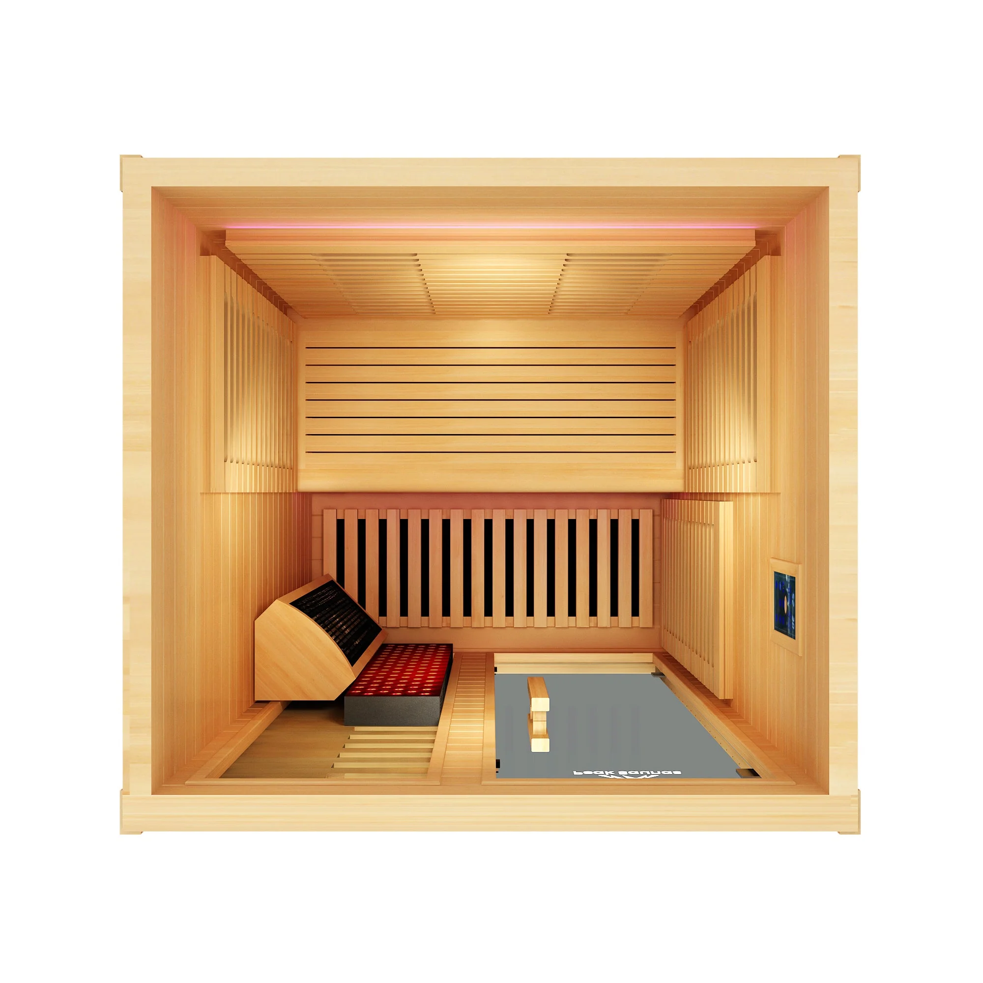 Everest 2-Person Full Spectrum Infrared Sauna with Full-Body Medical-Grade Red Light Therapy & Smart WiFi App Control - Image 3