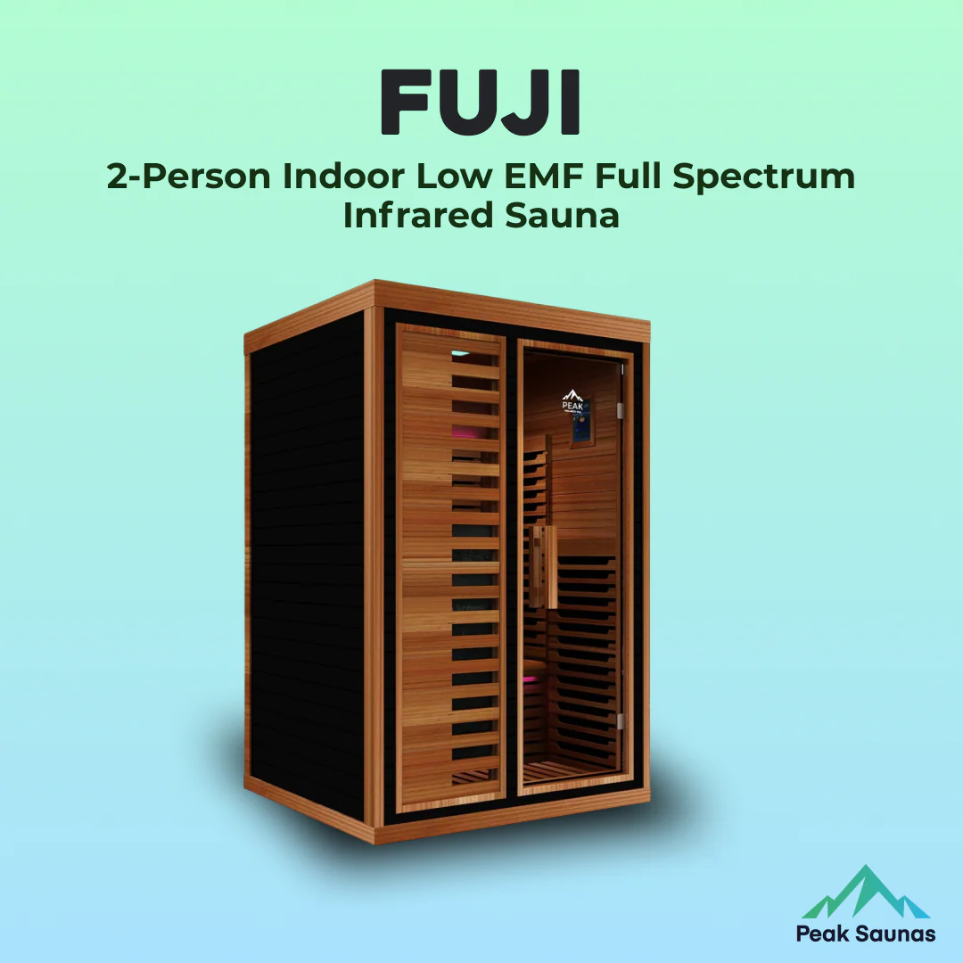 Fuji 2-Person Full Spectrum Infrared Sauna with Full-Body Medical-Grade Red Light Therapy & Smart WiFi App Control - Image 2