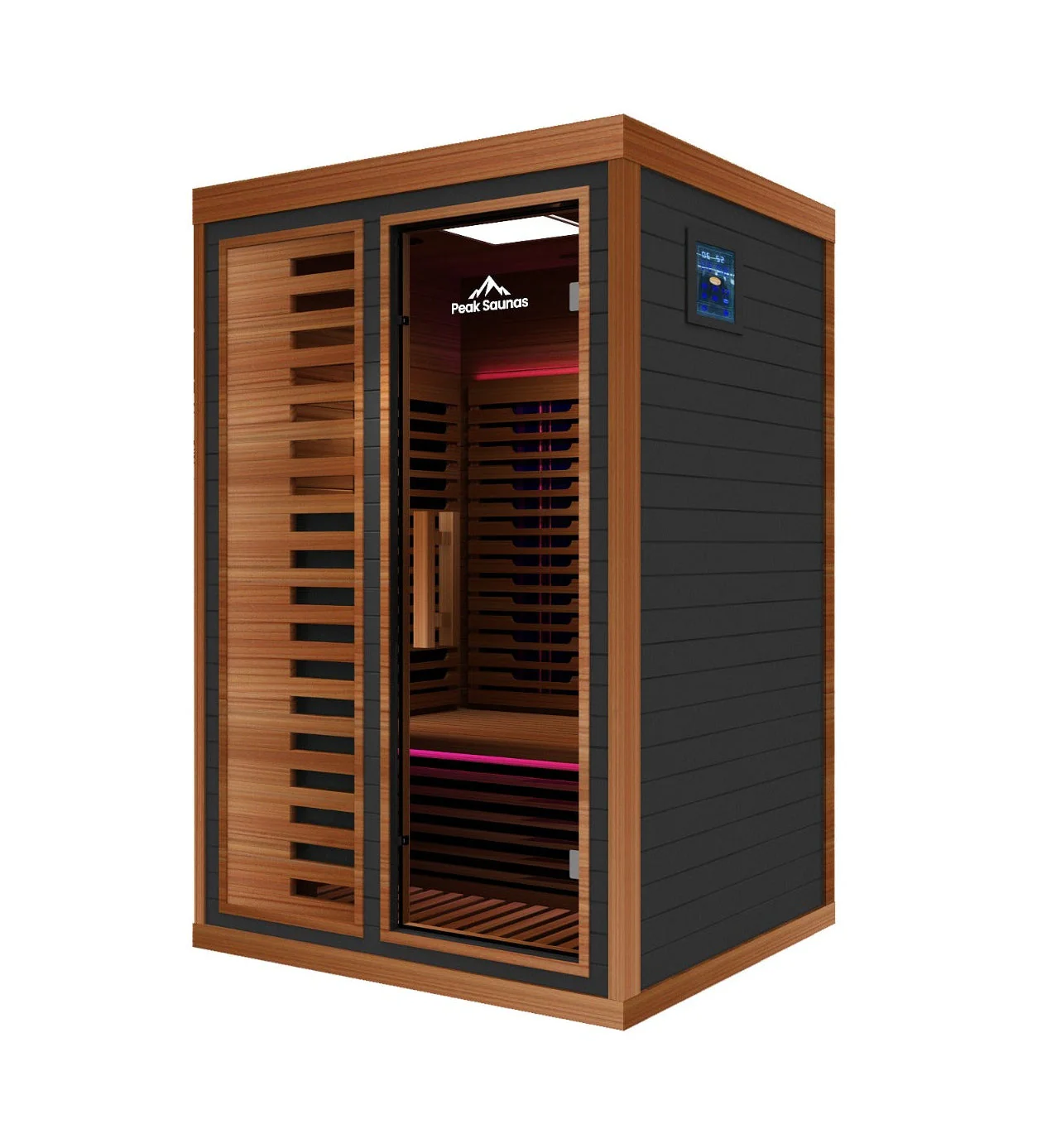 Fuji 2-Person Full Spectrum Infrared Sauna with Full-Body Medical-Grade Red Light Therapy & Smart WiFi App Control - Image 22