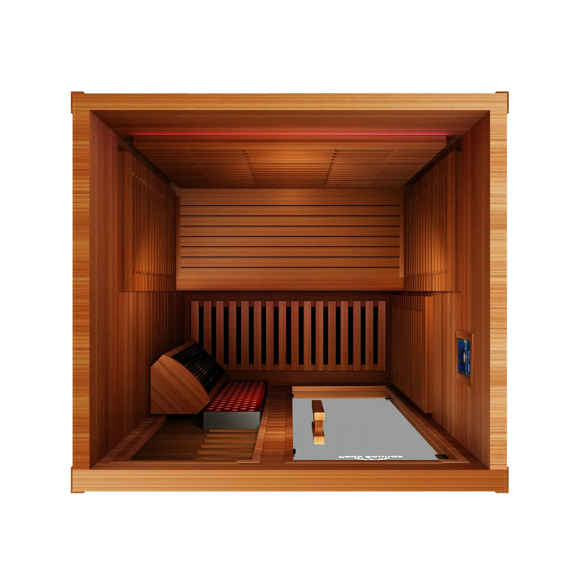 Fuji 2-Person Full Spectrum Infrared Sauna with Full-Body Medical-Grade Red Light Therapy & Smart WiFi App Control - Image 3