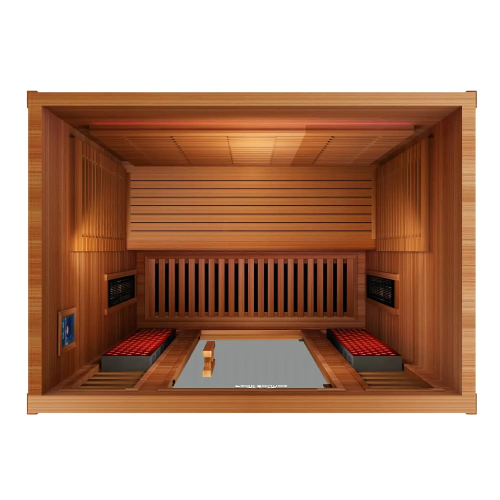 Matterhorn 3-Person Full Spectrum Infrared Sauna with Full-Body Medical-Grade Red Light Therapy & Smart WiFi App Control - Image 3