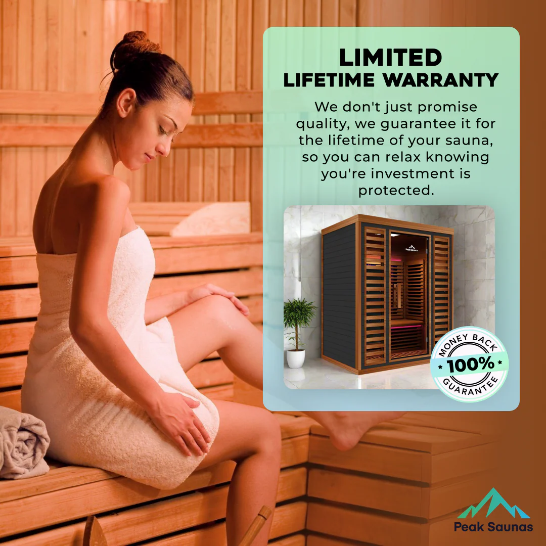 Matterhorn 3-Person Full Spectrum Infrared Sauna with Full-Body Medical-Grade Red Light Therapy & Smart WiFi App Control - Image 7