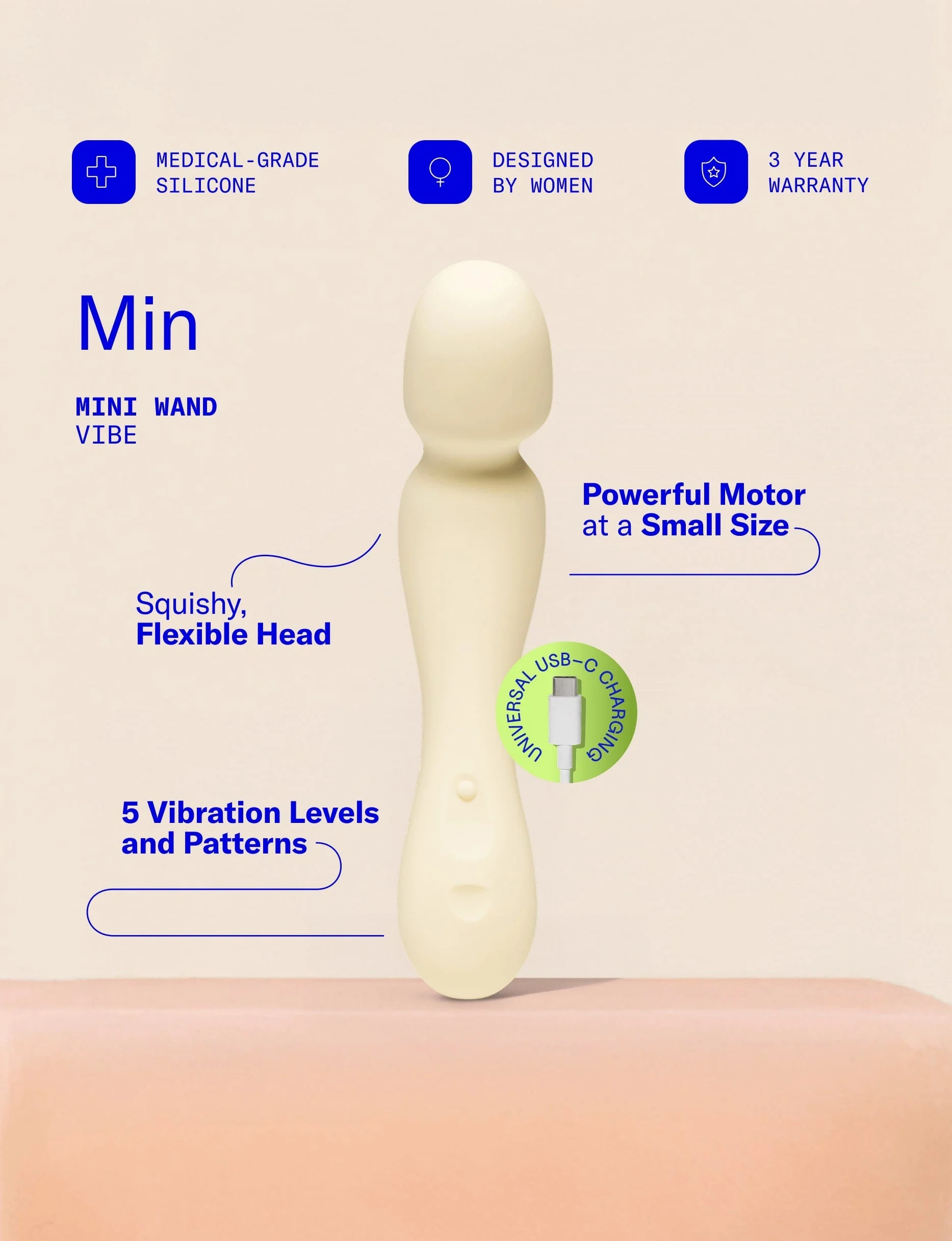 Dame Min Mini Wand Vibrator - Image 2