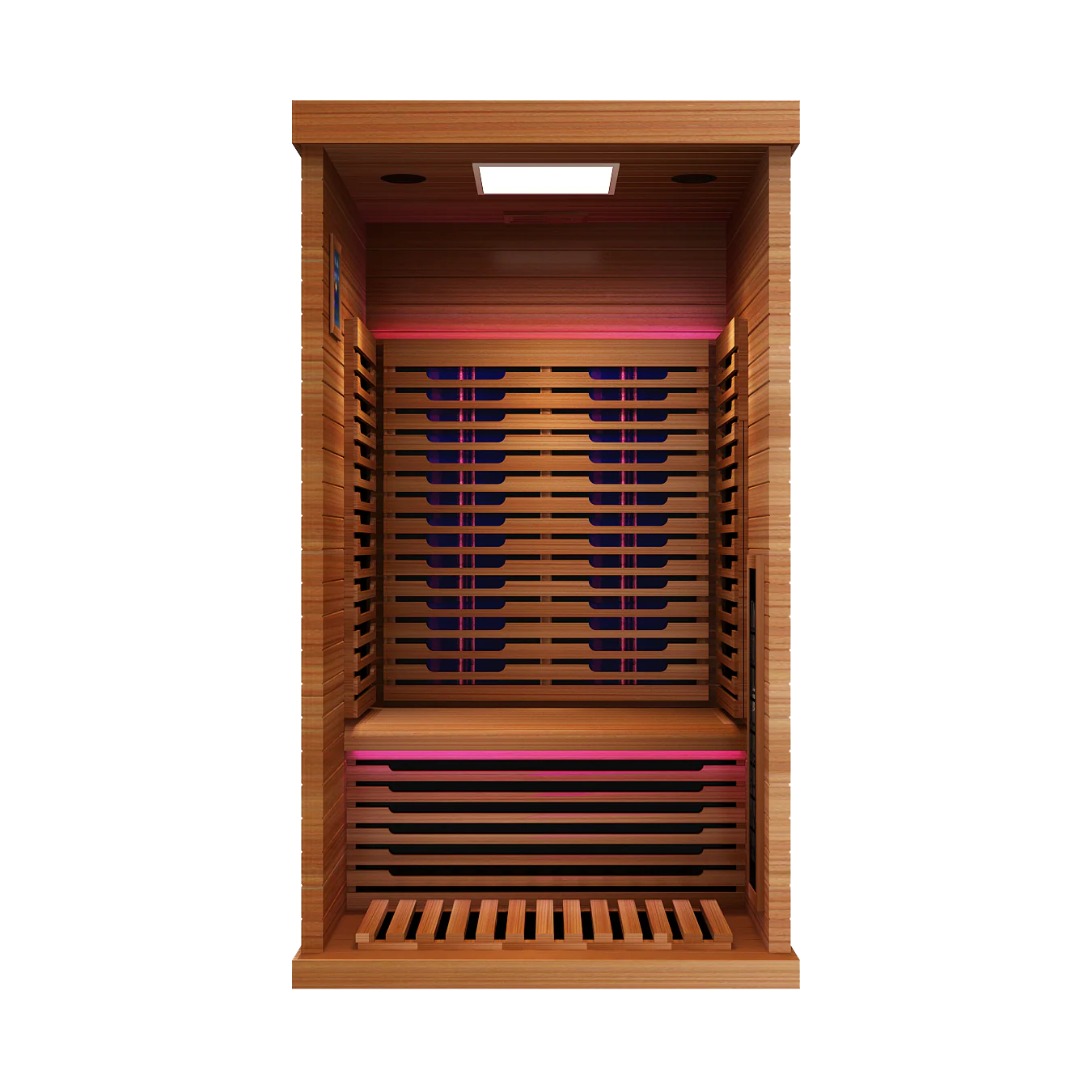 Rainier 1-Person Full Spectrum Infrared Sauna with Full-Body Medical-Grade Red Light Therapy & Smart WiFi App Control - Image 17