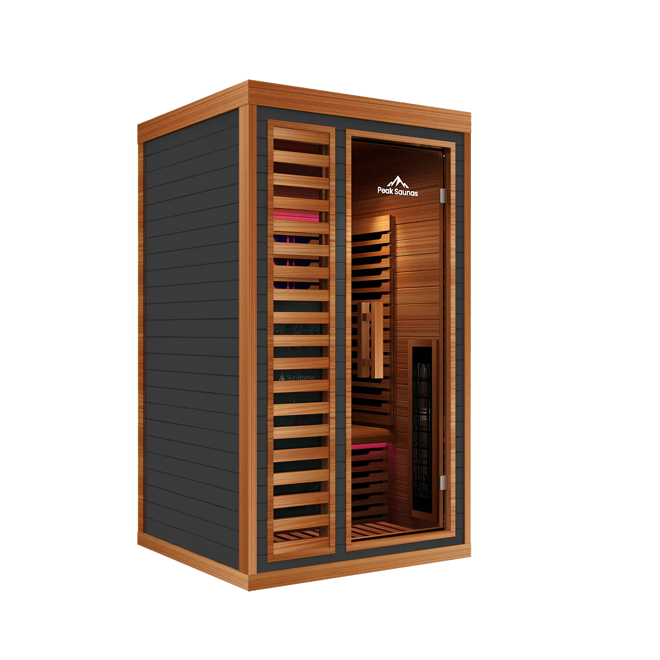 Rainier 1-Person Full Spectrum Infrared Sauna with Full-Body Medical-Grade Red Light Therapy & Smart WiFi App Control - Image 18
