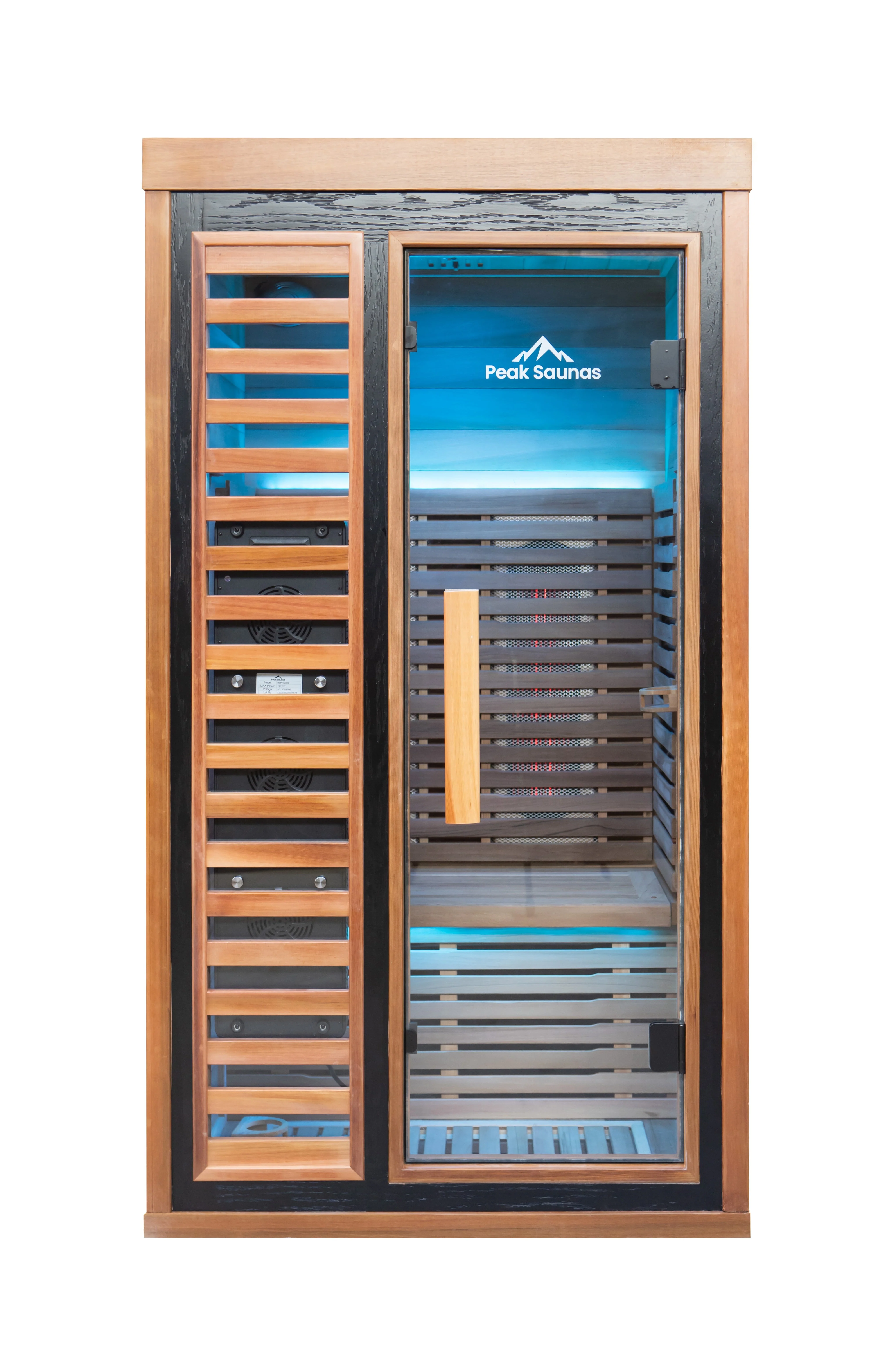 Rainier 1-Person Full Spectrum Infrared Sauna with Full-Body Medical-Grade Red Light Therapy & Smart WiFi App Control - Image 3