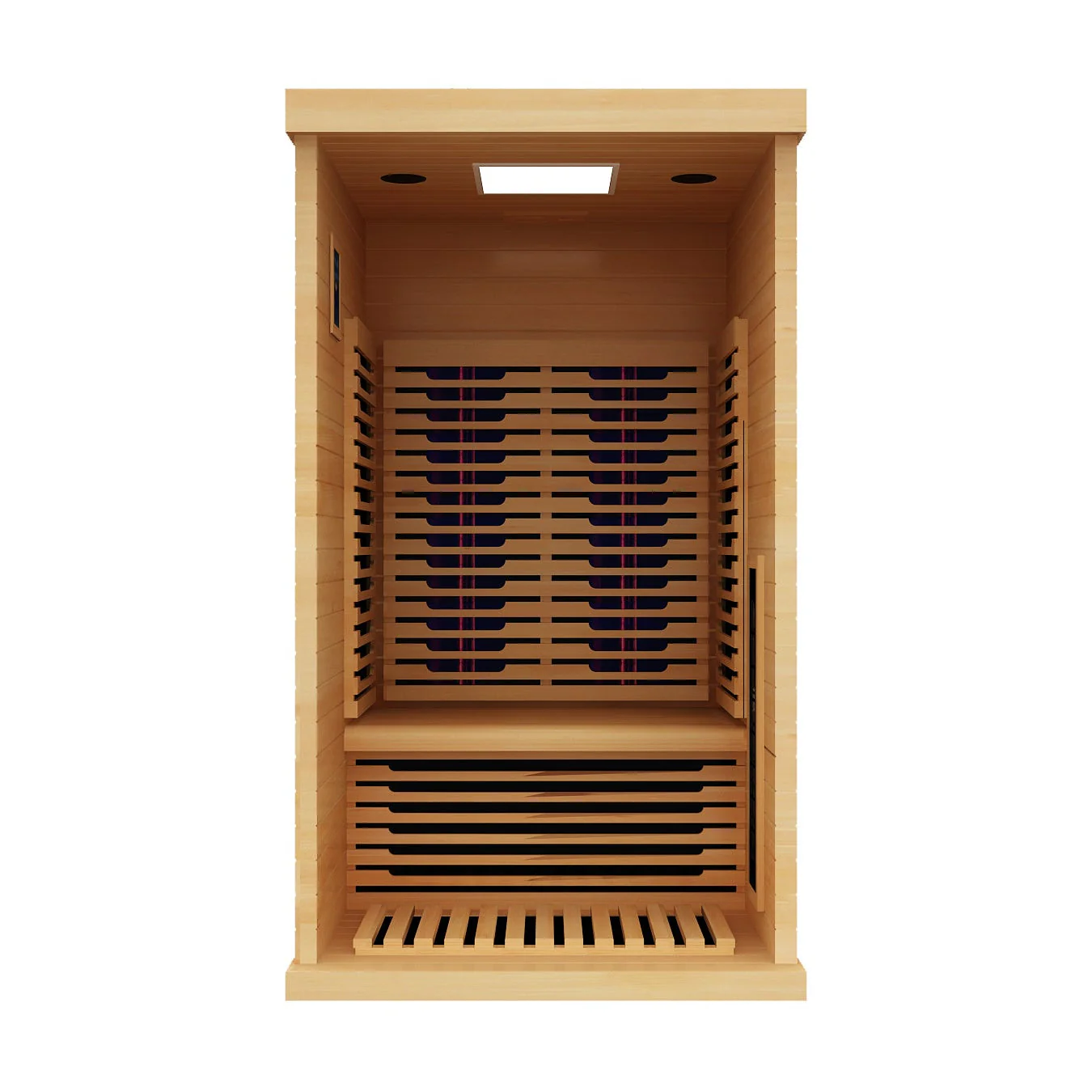 Shasta 1-Person Full Spectrum Infrared Sauna with Full-Body Medical-Grade Red Light Therapy & Smart WiFi App Control - Image 17