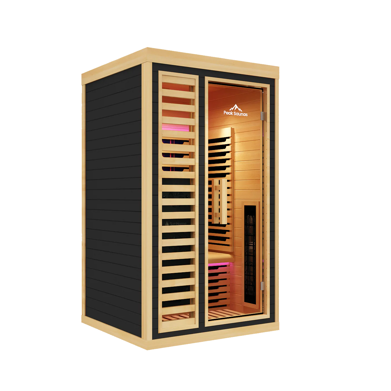 Shasta 1-Person Full Spectrum Infrared Sauna with Full-Body Medical-Grade Red Light Therapy & Smart WiFi App Control - Image 18