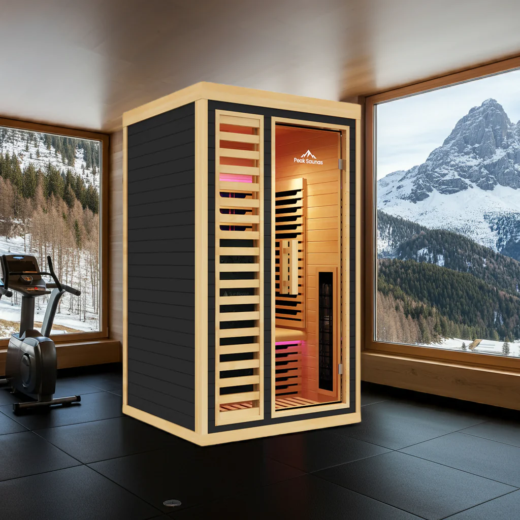 Shasta 1-Person Full Spectrum Infrared Sauna with Full-Body Medical-Grade Red Light Therapy & Smart WiFi App Control - Image 19