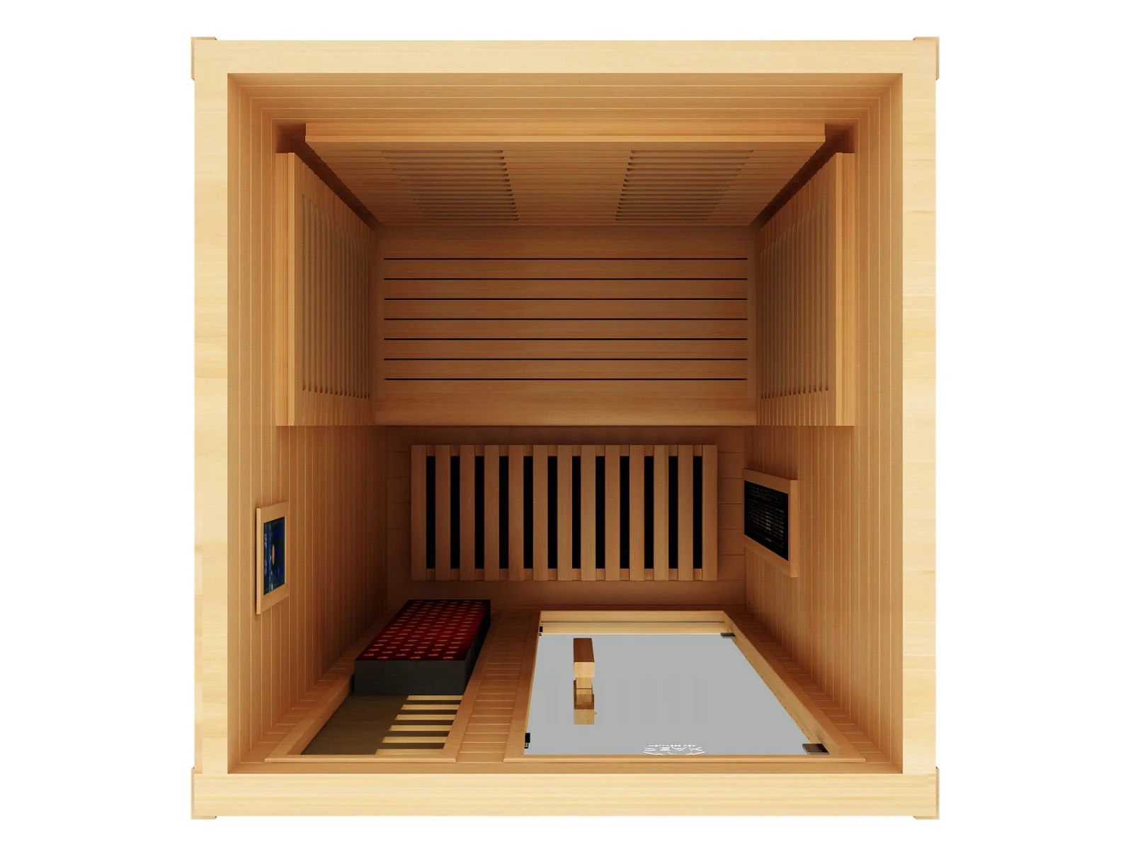 Shasta 1-Person Full Spectrum Infrared Sauna with Full-Body Medical-Grade Red Light Therapy & Smart WiFi App Control - Image 4