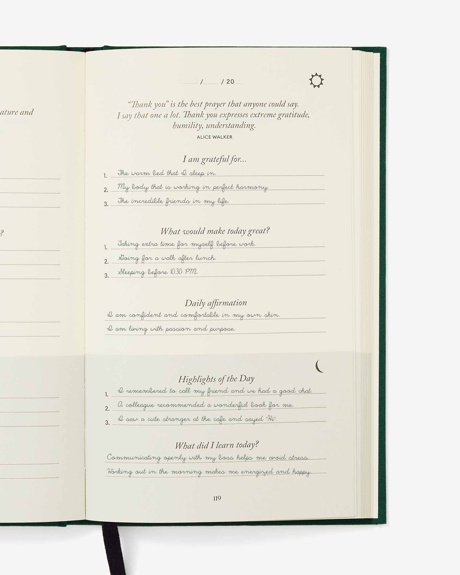 The Five Minute Journal - Earth Green - Image 3