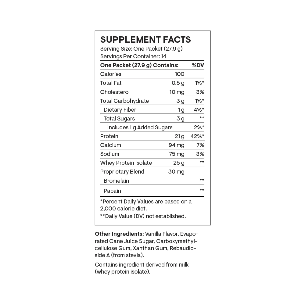 Whey Protein Isolate - Travel Packs - Vanilla - Image 8